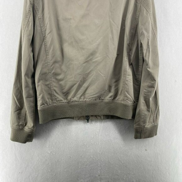 John Varvatos USA Jacket Men's Sz M Brown Gray Full Zipper 4 Pockets Ribbed Hem - Picture 9 of 12